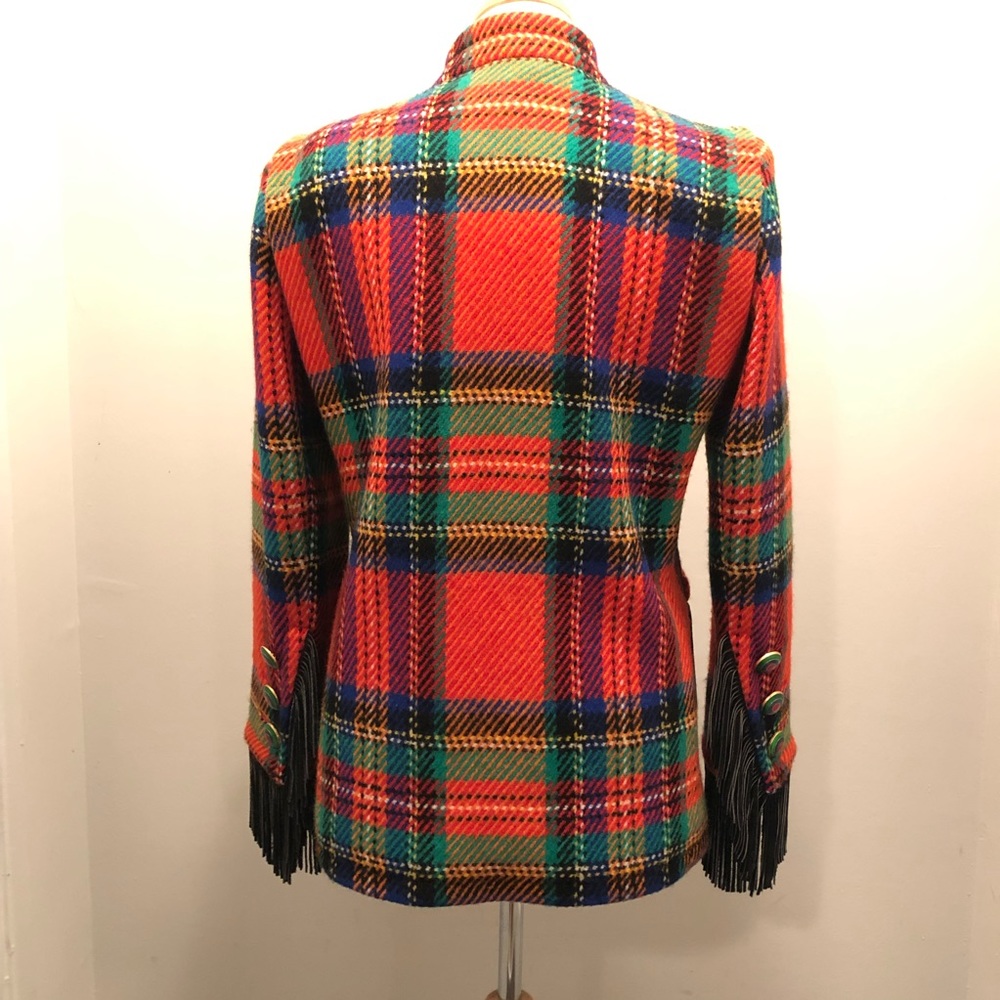 Yves Saint Laurent Vintage Jacket Leather Fringe - Picture 4 of 7
